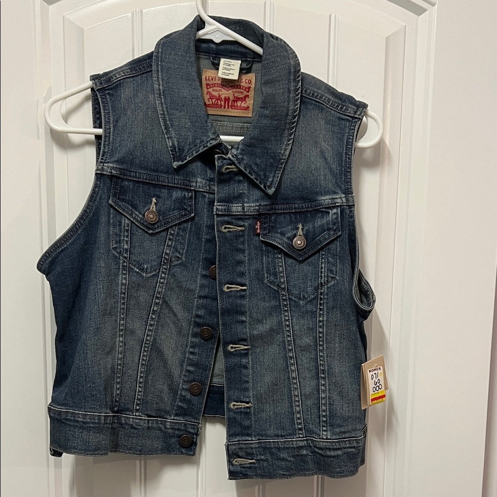 Levi's Dark Blue Denim Vest